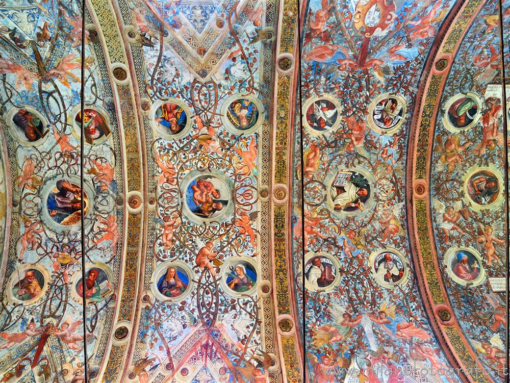 Soncino (Cremona, Italy) - Ceiling of the Church of Santa Maria delle Grazie